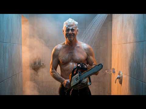 A character in the AI concept commercial Shampoo for the bold